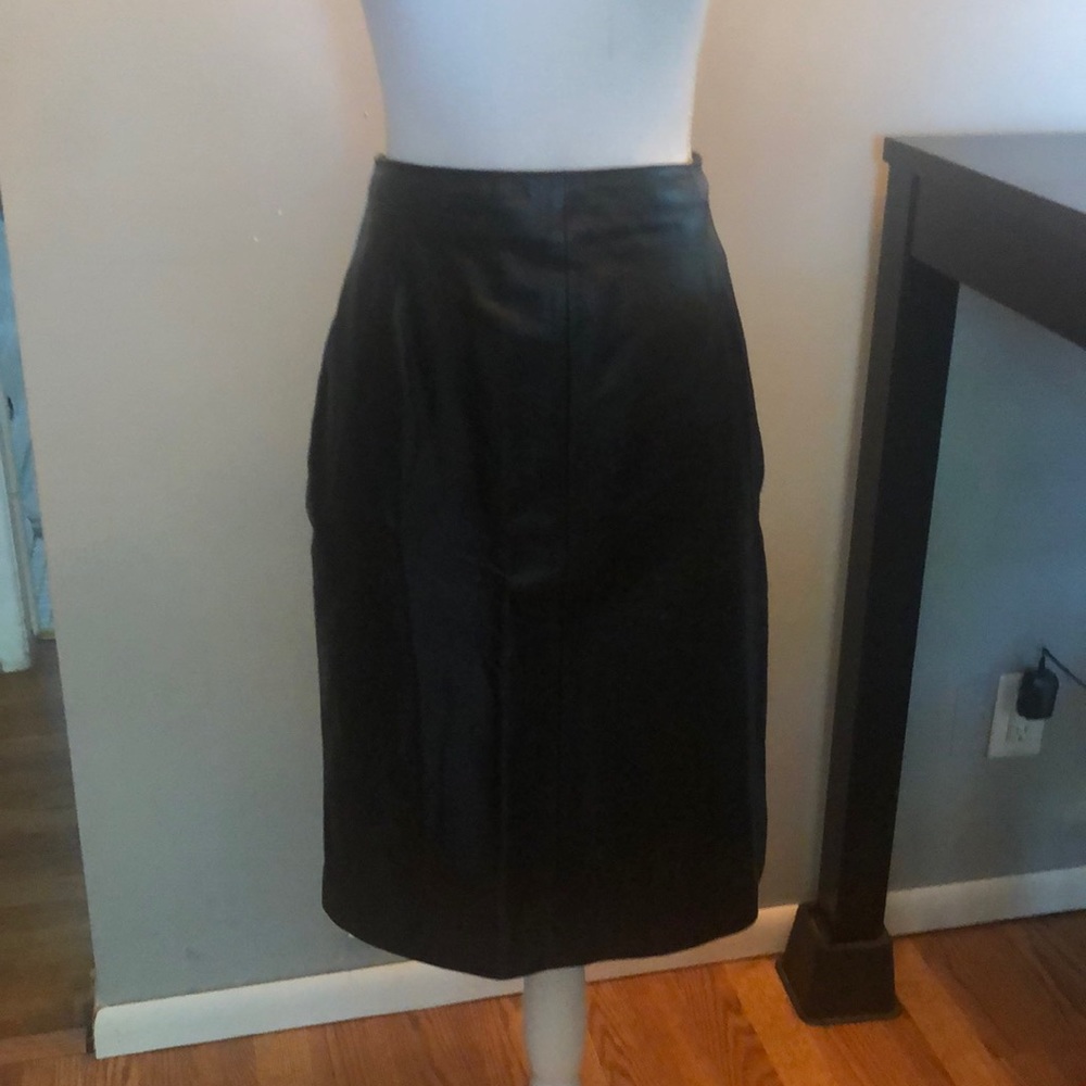 Vintage Genuine leather skirt